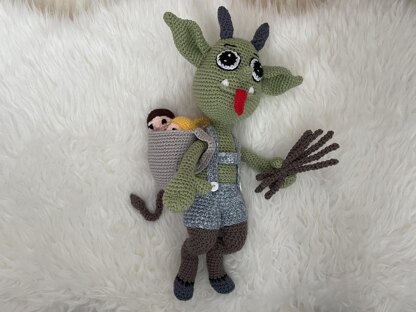 Krampus amigurumi doll