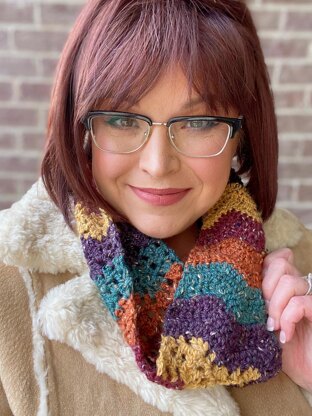 City Tweed Chevron Cowl