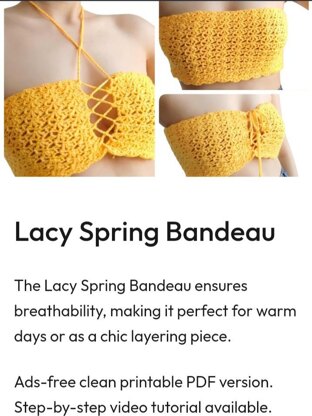 Lacy Spring Bandeau