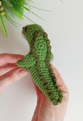 Crochet alligator pattern, easy crochet amigurumi crocodile