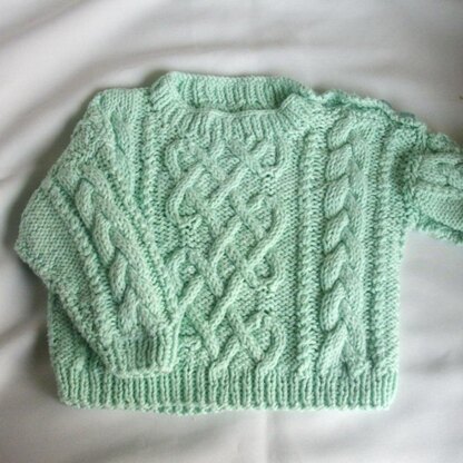 Garbhan aran baby and toddler sweater