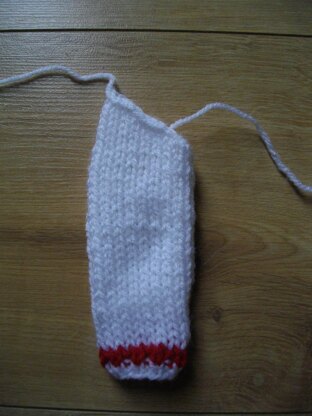 Wine bottle cozy for Christmas