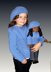 Girls and Dolls matching Sweater and Slouchy hat, 18 inch doll 543