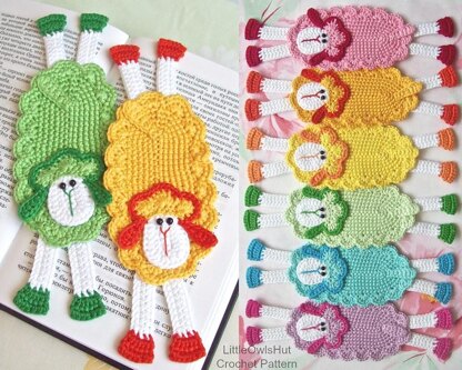 054 Sheep Bookmark or decor Amigurumi