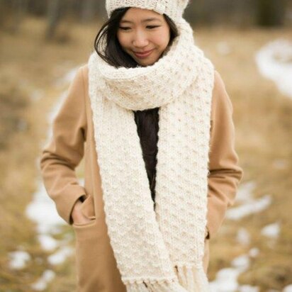 Chunky Dotty Beanies & Scarf