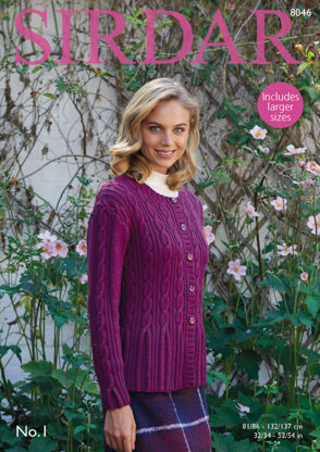 Cardigan in Sirdar No.1 - 8046 - Downloadable PDF