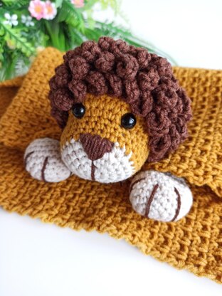 Lion baby best sale blanket crochet pattern