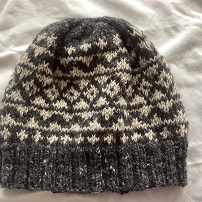 The Winter Skies Beanie Hat - knitting pattern