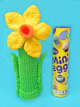 Easter Daffodil Flower Mini Eggs Tube Sweet Holder