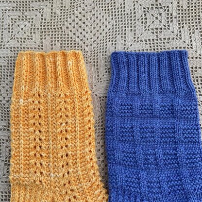 Marigolds and Fenceposts Socks