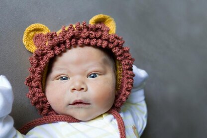 Tiny Roar Lion Bonnet