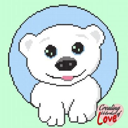 Baby Polar Bear Stitch Graph