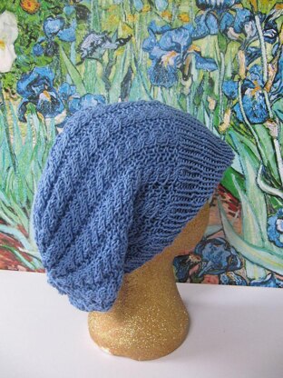 IRIS CABLE PEAK SLOUCH HAT