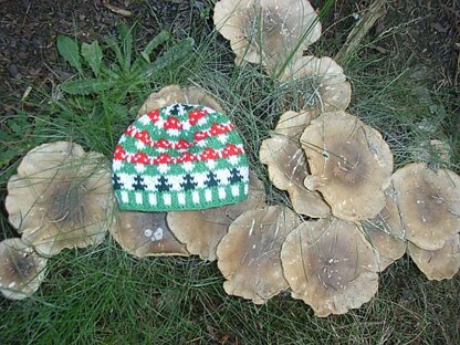 Mushroom baby hat