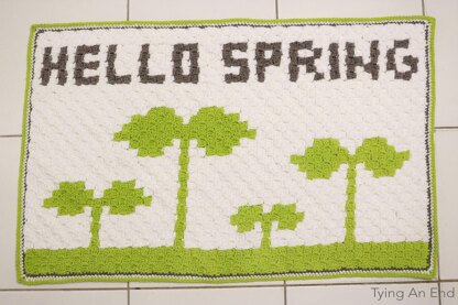 Hello Spring Bath Mat