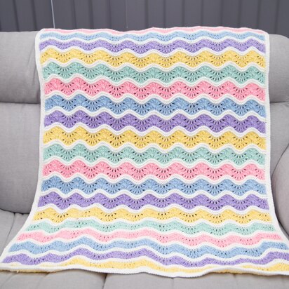 Ice cream ripple blanket