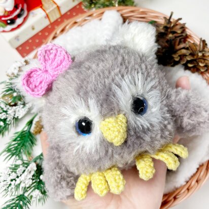 Plush Owl Christmas Amigurumi