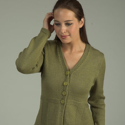 Plymouth Yarn 1921 Back Panel Seed Cardigan PDF