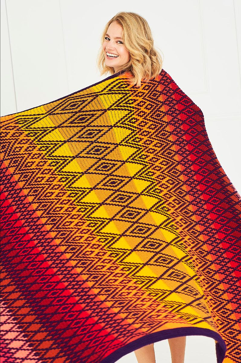 Queen Blanket Large Size by Tinna Thorvaldar - Stylecraft Special DK 22 Ball Colour Pack - view 7