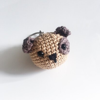 Crocheted Dog Keyring