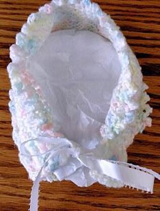 Baby Picot Bonnet - Knit