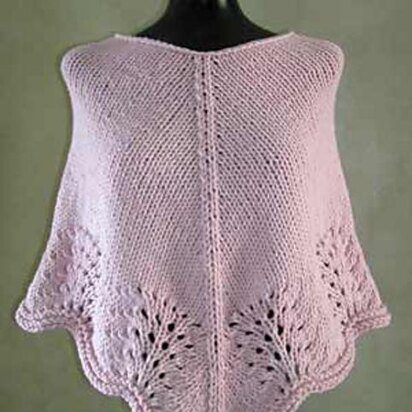 #28 Scalloped Edge Poncho - knitting pattern