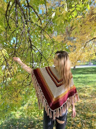 Gorgeous Autumn Poncho