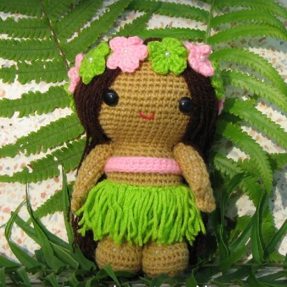 Anela the Hula Girl - PDF Crochet Pattern