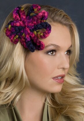 Loopy Hair Barrette in Red Heart Boutique Sashay - LW2864