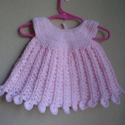 Pink Petal Newborn Baby Dress