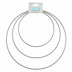 Trimits Macrame Craft Hoops Silver 3pcs