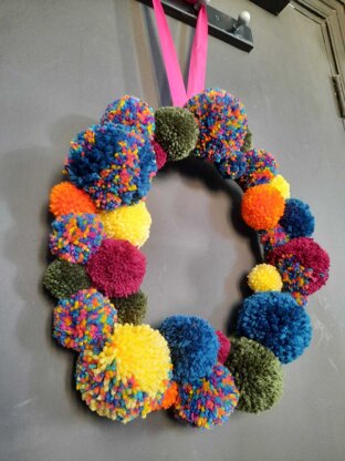 Pom Pom Wreath