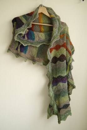 Hazy moorland - shawl