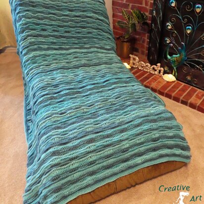 Sea Breeze Blanket Afghan Twin - King