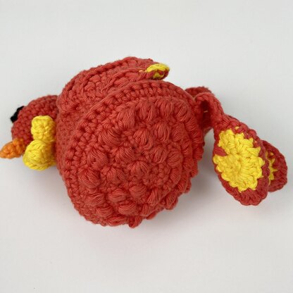 Ashley the Phoenix Scrubby Amigurumi