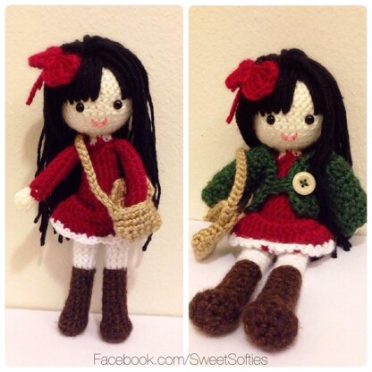 Amigurumi Autumn Girl Doll