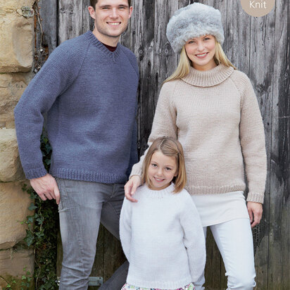 Sweaters in Hayfield Chunky with Wool - 9701 - Downloadable PDF