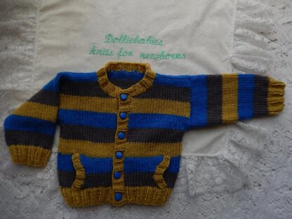 46. Boy's Cardigan with Pockets