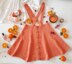 Cute peach skirt with suspenders