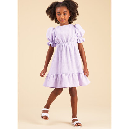 New Look Children's and Girls' Dress, Top and Pants N6739 - Paper Pattern, Size 3-4-5-6-7-8-10-12-14