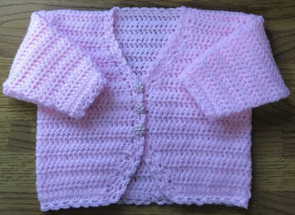 Lovely Shaped Edge Cardigan for Baby up to 2 Years