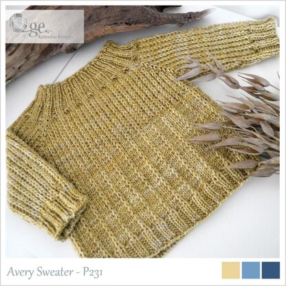 OGE Knitwear Designs P231 Avery Sweater PDF
