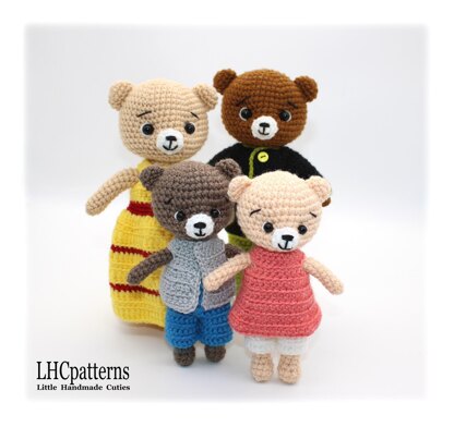 Bear Family Crochet Pattern