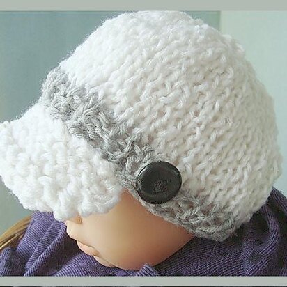 402 SUMMER WEIGHT KNITTED NEWSBOY HAT