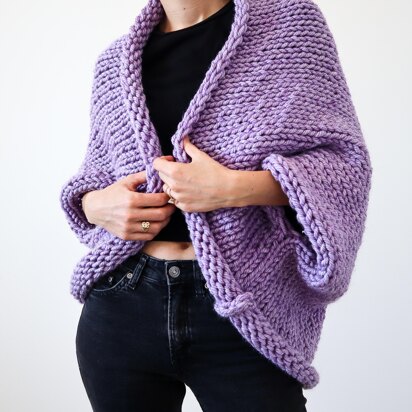 Super Chunky Slouchy Shrug - knitting pattern