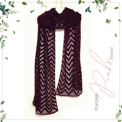 The Parallel Peaks Shawl