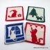 Christmas Cat Coasters