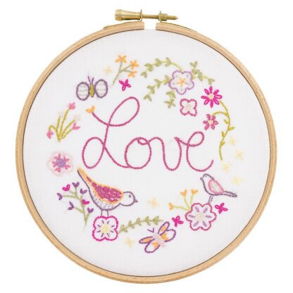 Un Chat Dans L'Aiguille Love Contemporary Embroidery Kit