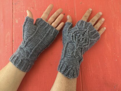 Spiderweb Fingerless Gloves