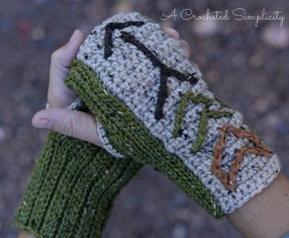 "Boho Chic" Arrow Fingerless Gloves